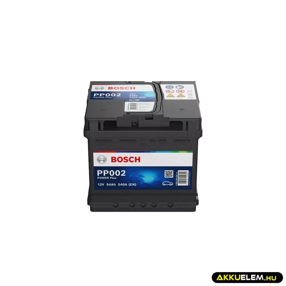 Bosch PP002 12V 54Ah 540A JOBB+ autó akkumulátor Bosch PP002 12V 54Ah 540A JOBB+ autó akkumulátor