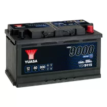   Yuasa 12V 80Ah 800A YBX9115 autó akkumulátor Start-Stop AGM JOBB+