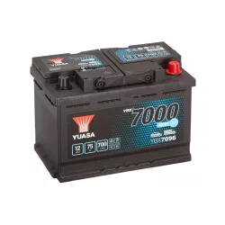   Yuasa 12V 75Ah 700A YBX7096 autó akkumulátor Start-Stop EFB JOBB+