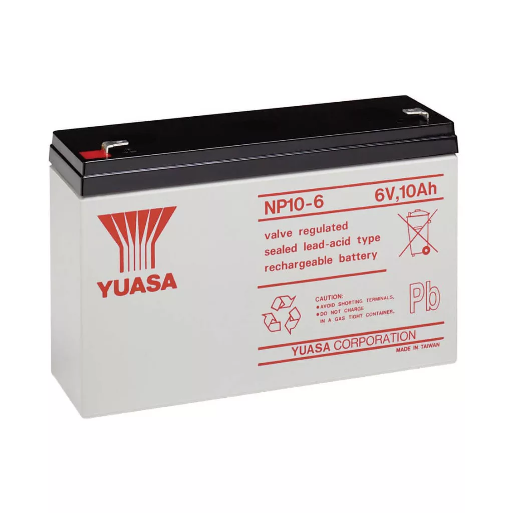 Yuasa NP10-6 6V 10 Ah zselés akkumulátor F1