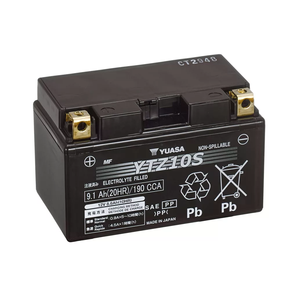 Yuasa YTZ10S 12V 8,6Ah 190A motorkerékpár akkumulátor