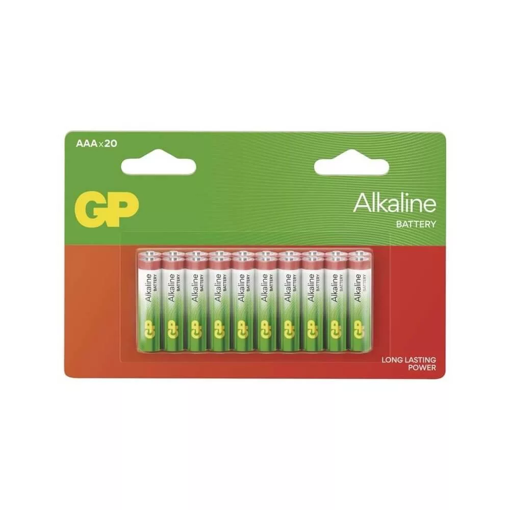   GP LR03 AAA Alkaline 24A elem 20db/csomag (ár/db) NEM BONTHATÓ