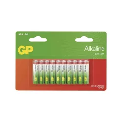   GP LR03 AAA Alkaline 24A elem 20db/csomag (ár/db) NEM BONTHATÓ