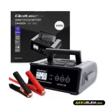 Qoltec Intelligens akkumulátor töltő, javitó funkcióval 12V/24V 25A LCD