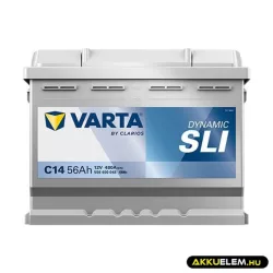 56Ah VARTA Dynamic C14 akkumulátor JOBB+ (556 400 048)
