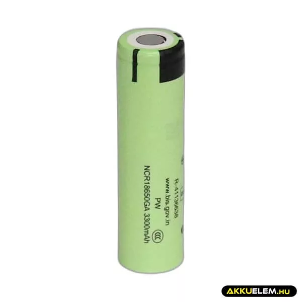 Ipari 18650 Panasonic NCR18650GA li-ion akkumulátor 3,7V 3300mAh 8A Ipari 18650 Panasonic NCR18650GA li-ion akkumulátor 3,7V 3300mAh 8A