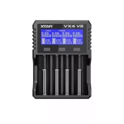   Xtar VX4 V2 Ni-MH, LiFePO4, 1,5V és 3,6V/3,7V Li-Ion töltő hálózati adapterrel