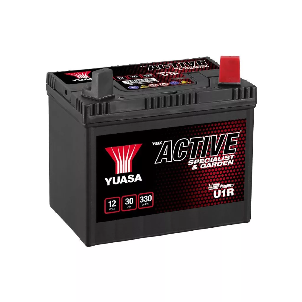 Yuasa 12V 30Ah 330A U1R Fűnyíró akkumulátor JOBB+