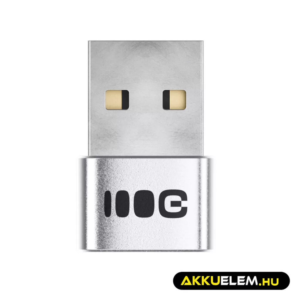 GreenCell Plug&Play adapter 2.4A USB-A USB-C data transfer 480 Mbps 12W alumínium