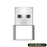 GreenCell Plug&Play adapter 2.4A USB-A USB-C data transfer 480 Mbps 12W alumínium - GreenCell