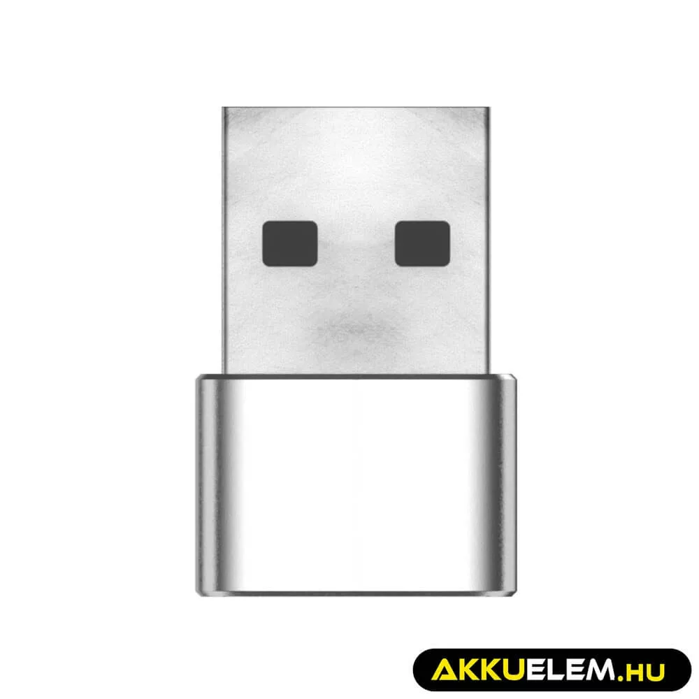 GreenCell Plug&Play adapter 2.4A USB-A USB-C data transfer 480 Mbps 12W alumínium