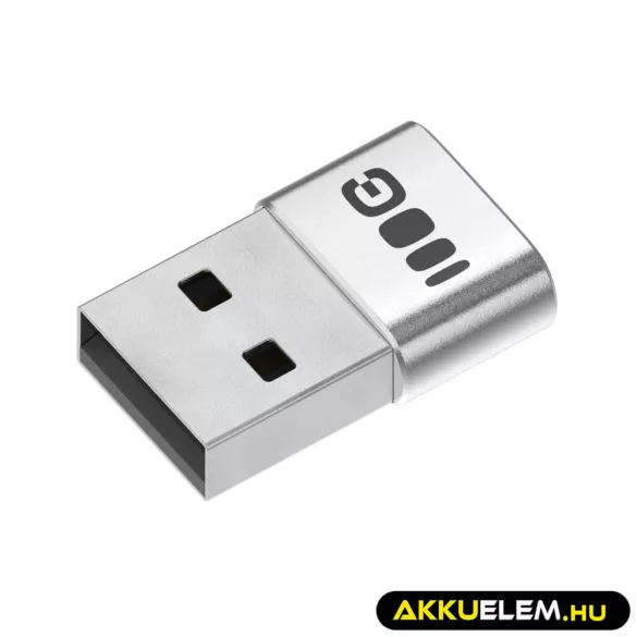 GreenCell Plug&Play adapter 2.4A USB-A USB-C data transfer 480 Mbps 12W alumínium - GreenCell