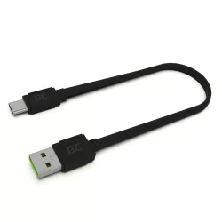   GreenCell kábel GCmatte USB-C Flat kábel 25 cm gyorstöltő