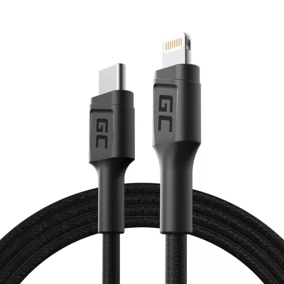 GreenCell kábel Power Stream USB-C Lightning 100 cm Power Delivery (Apple MFi Certified) - GreenCell