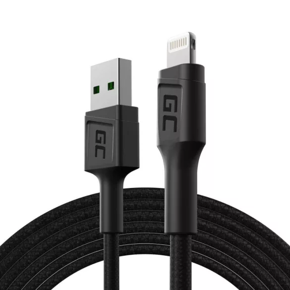 GreenCell kábel PowerStream USB-A Lightning 200cm Quick charge Apple 2.4A - GreenCell