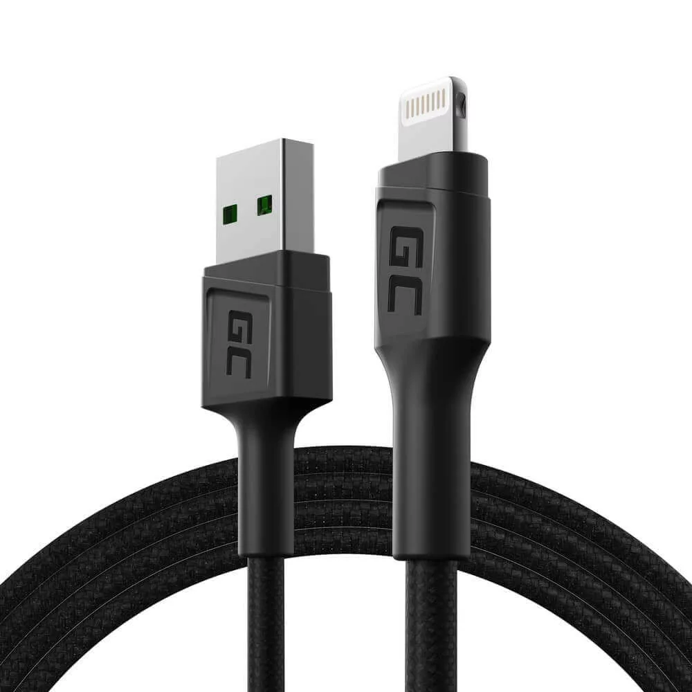   GreenCell kábel PowerStream USB-A Lightning 120cm quick charge Apple 2.4A