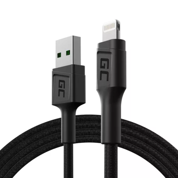 GreenCell kábel PowerStream USB-A Lightning 120cm quick charge Apple 2.4A - GreenCell