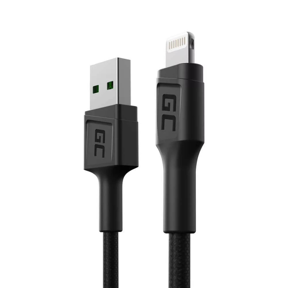   GreenCell kábel PowerStream USB-A Lightning 30cm quick charge Apple 2.4A