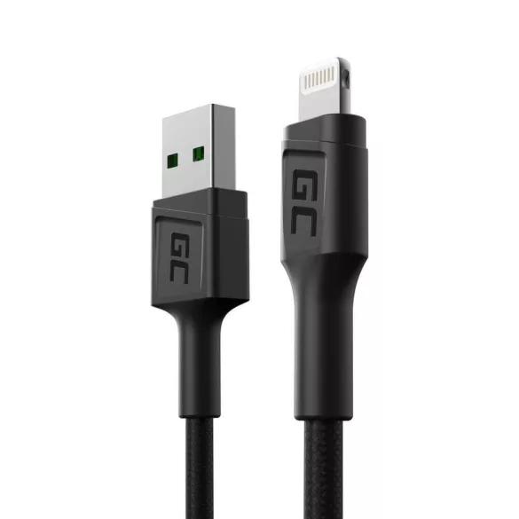 GreenCell kábel PowerStream USB-A Lightning 30cm quick charge Apple 2.4A - GreenCell