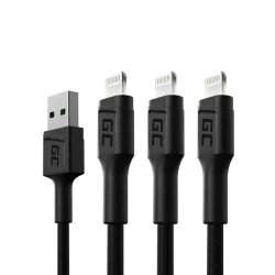   GreenCell kábel Ray USB Lightning 120cm iPhone iPad iPod Fehér LED gyorstöltő