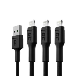   GreenCell kábel Ray Lightning 200cm Fehér LED gyorstöltő Apple 2.4A