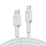 GreenCell Fehér USB-C Lightning MFi 1m kábel Apple iPhone PowerStream Power Delivery gyorstöltő - GreenCell