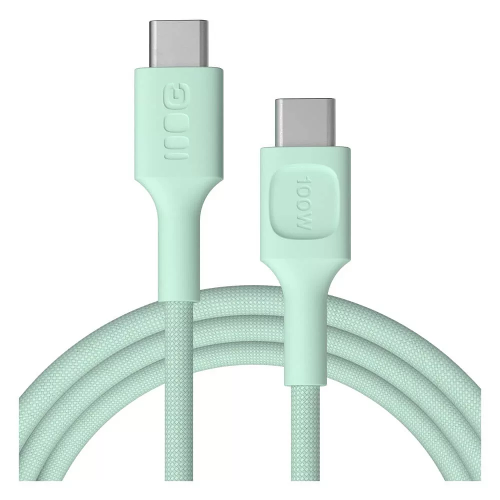   GreenCell USB-C kábel 2m 100W PowerStream gyorstöltő PD mentazöld