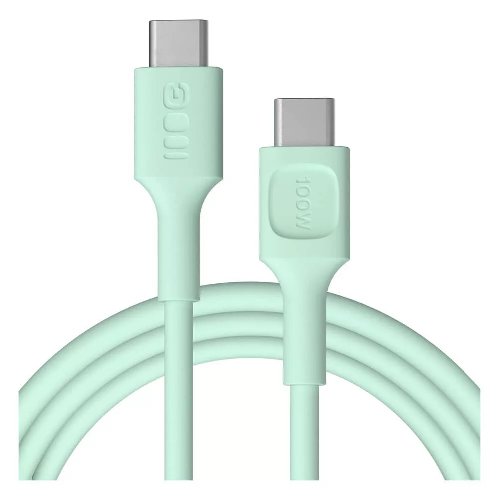   GreenCell USB-C kábel 2m 100W PowerStream gyorstöltő PD Zöld