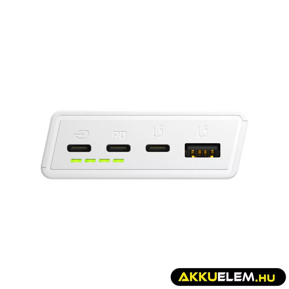 GreenCell PowerPlay 20S Fehér Power Bank 20000mAh 22.5W PD USB C gyorstöltő Portable Phone töltő iPhone 15 14