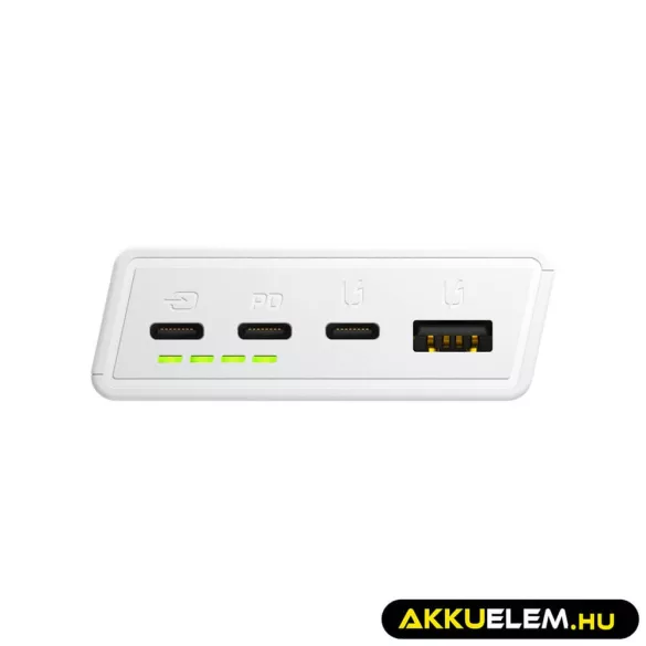 GreenCell PowerPlay 20S Fehér Power Bank 20000mAh 22.5W PD USB C gyorstöltő Portable Phone töltő iPhone 15 14 - GreenCell