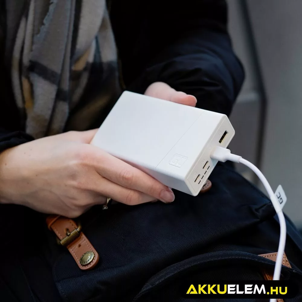 GreenCell PowerPlay 20S Fehér Power Bank 20000mAh 22.5W PD USB C gyorstöltő Portable Phone töltő iPhone 15 14