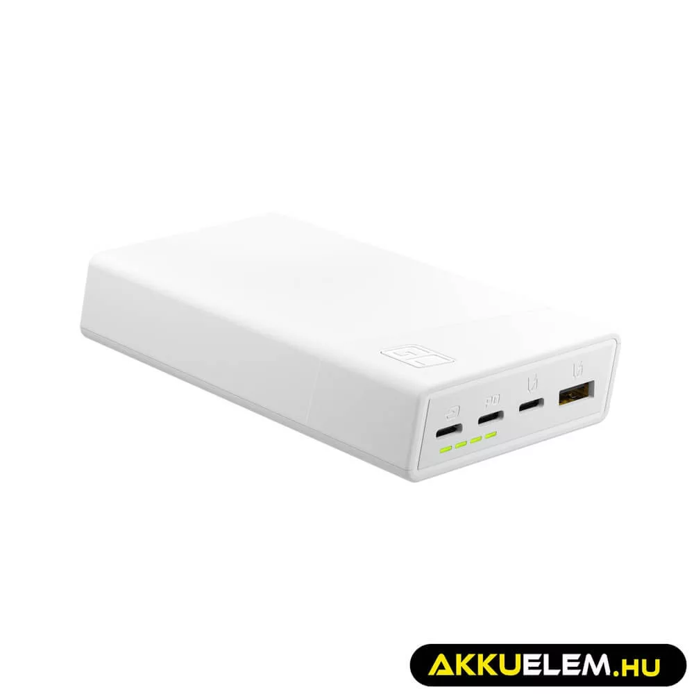 GreenCell PowerPlay 20S Fehér Power Bank 20000mAh 22.5W PD USB C gyorstöltő Portable Phone töltő iPhone 15 14