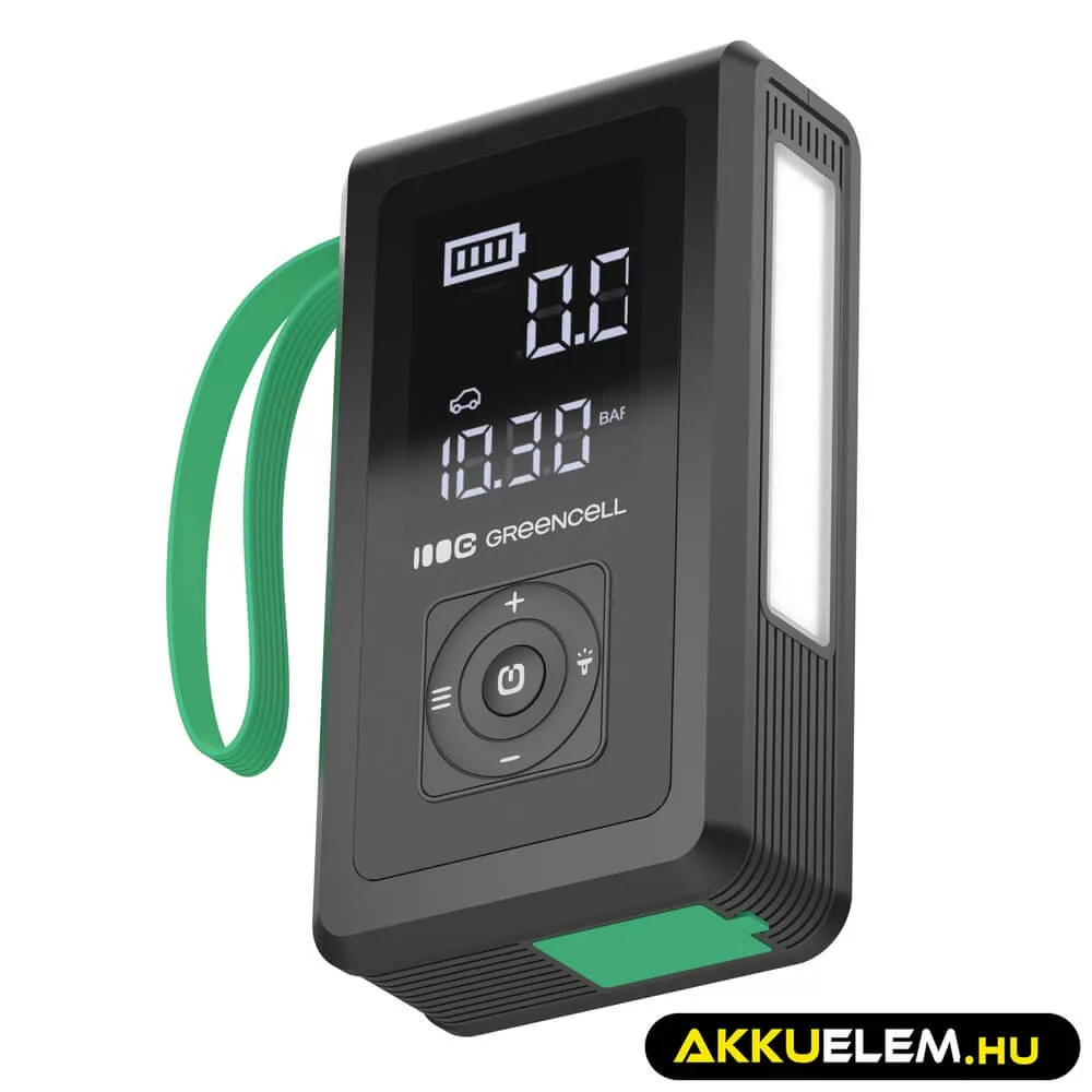 GreenCell PowerBoost Air / Starter / Powerbank autós compressor 29.6Wh 1000A Bikázó