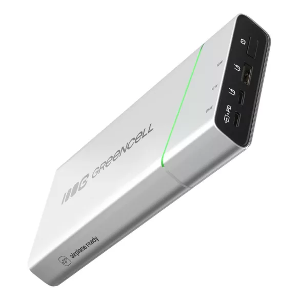 Powerbank GreenCell PowerPlay Pro 20800mAh 65W gyorstöltő PD Ultra Charge - GreenCell
