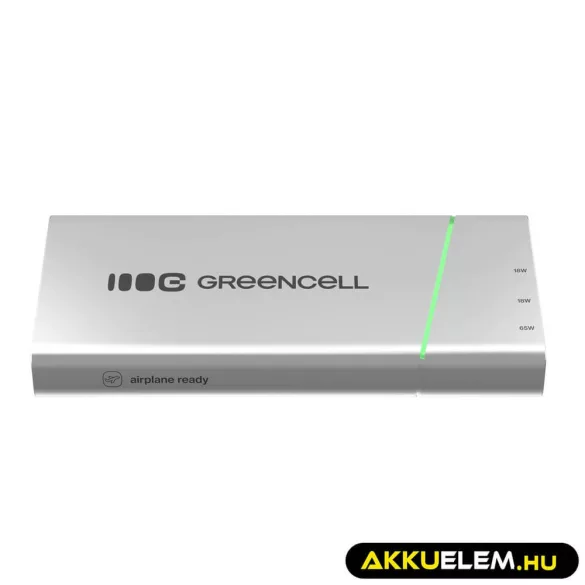 Powerbank GreenCell PowerPlay Pro 20800mAh 65W gyorstöltő PD Ultra Charge - GreenCell