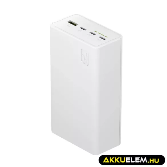 GreenCell PowerPlay 30 Fehér power bank 30 000mAh 22.5W 4 port - GreenCell