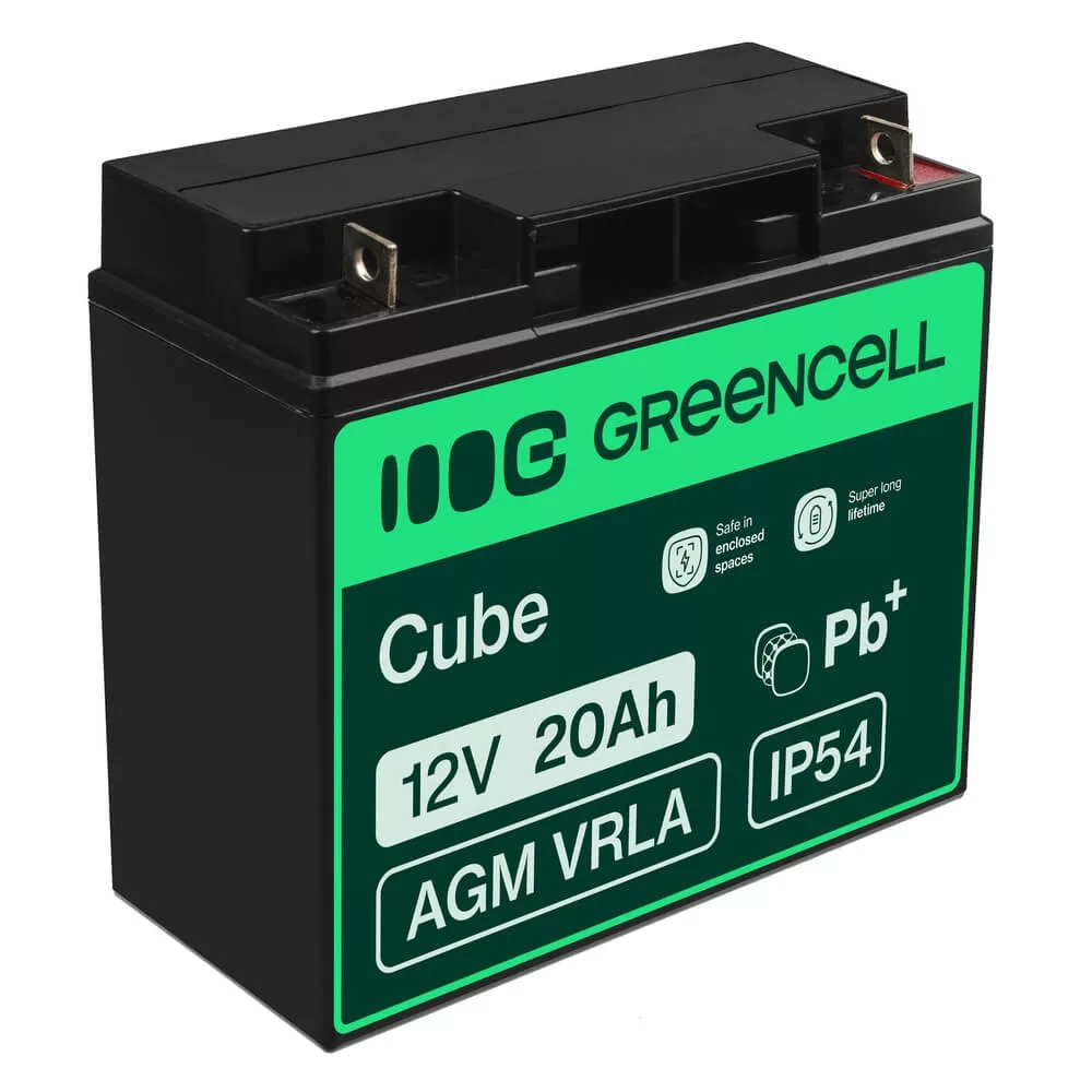 GreenCell AGM VRLA 12V 20Ah akkumulátor fűnyírókhoz robogókhoz hajókhoz GreenCell AGM VRLA 12V 20Ah akkumulátor fűnyírókhoz robogókhoz hajókhoz