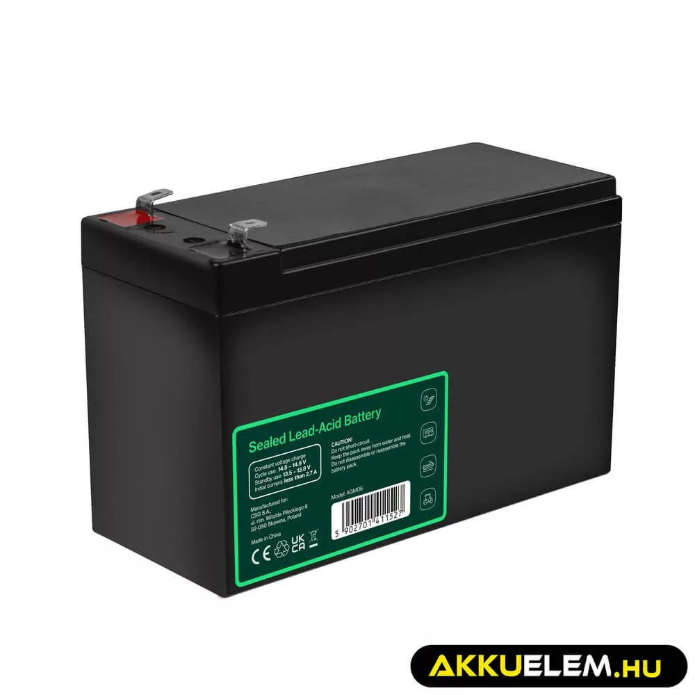 GreenCell AGM VRLA 12V 9Ah akkumulátor szünetmentes egységekhez