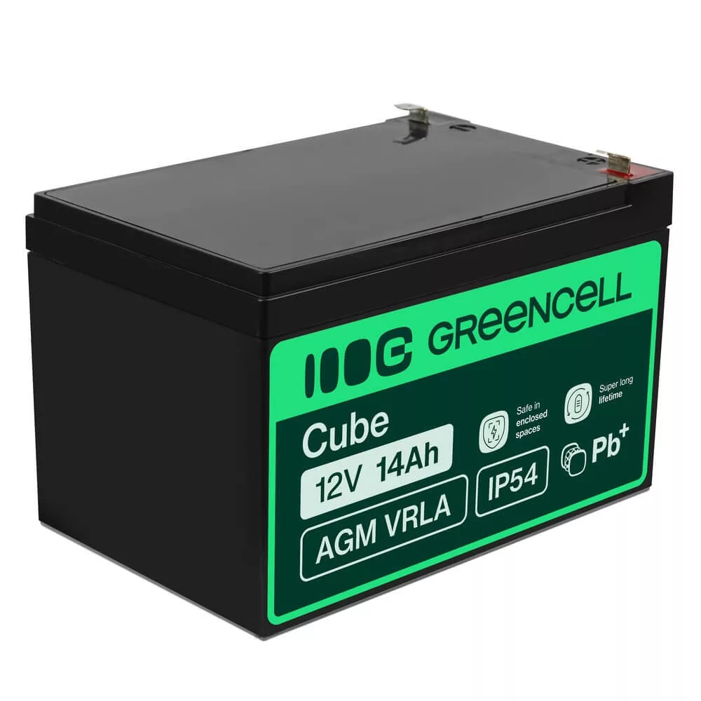 GreenCell AGM VRLA 12V 14Ah akkumulátor riasztókhoz