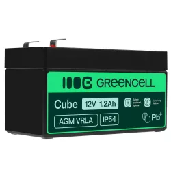 GreenCell AGM VRLA 12V 1.2Ah akkumulátor riasztókhoz