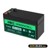 GreenCell AGM VRLA 12V 1.2Ah zselés akkumulátor - GreenCell