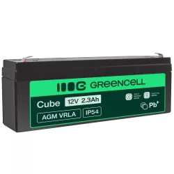 GreenCell AGM VRLA 12V 2.3Ah akkumulátor riasztókhoz