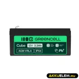 GreenCell AGM VRLA 12V 3.3Ah zselés akkumulátor - GreenCell