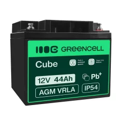   GreenCell AGM VRLA 12V 44Ah akkumulátor fűnyírókhoz robogókhoz hajókhoz