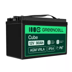   GreenCell AGM VRLA 12V 90Ah akkumulátor napelemes rendszerekhez hajókhoz