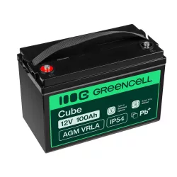  GreenCell AGM VRLA 12V 100Ah akkumulátor napelemes rendszerekhez hajókhoz