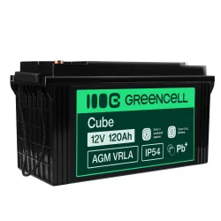   GreenCell AGM VRLA 12V 120Ah akkumulátor napelemes rendszerekhez hajókhoz