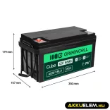 GreenCell AGM VRLA 12V 65Ah akkumulátor napelemes rendszerekhez hajókhoz - GreenCell