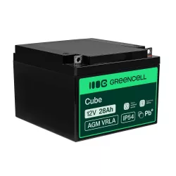   GreenCell AGM VRLA 12V 26Ah akkumulátor fűnyírókhoz robogókhoz hajókhoz