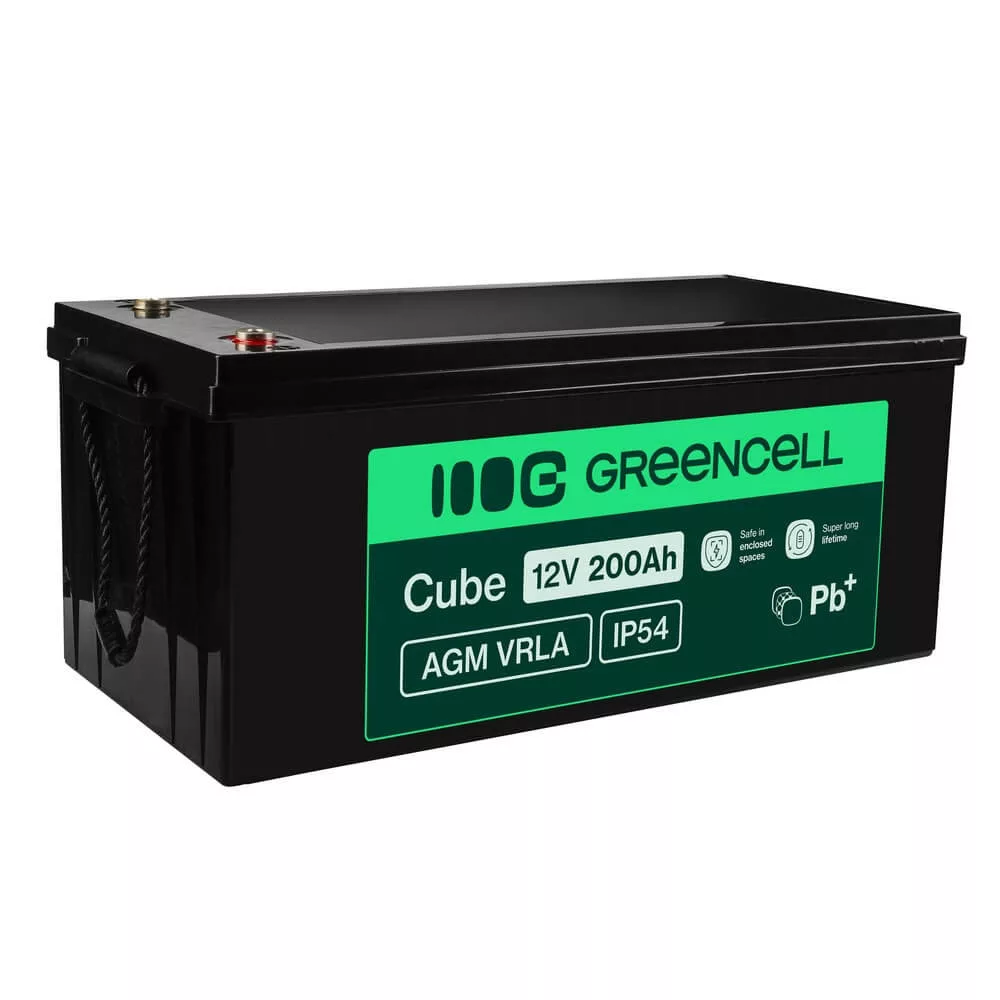GreenCell AGM VRLA 12V 200Ah akkumulátor napelemes rendszerekhez hajókhoz GreenCell AGM VRLA 12V 200Ah akkumulátor napelemes rendszerekhez hajókhoz